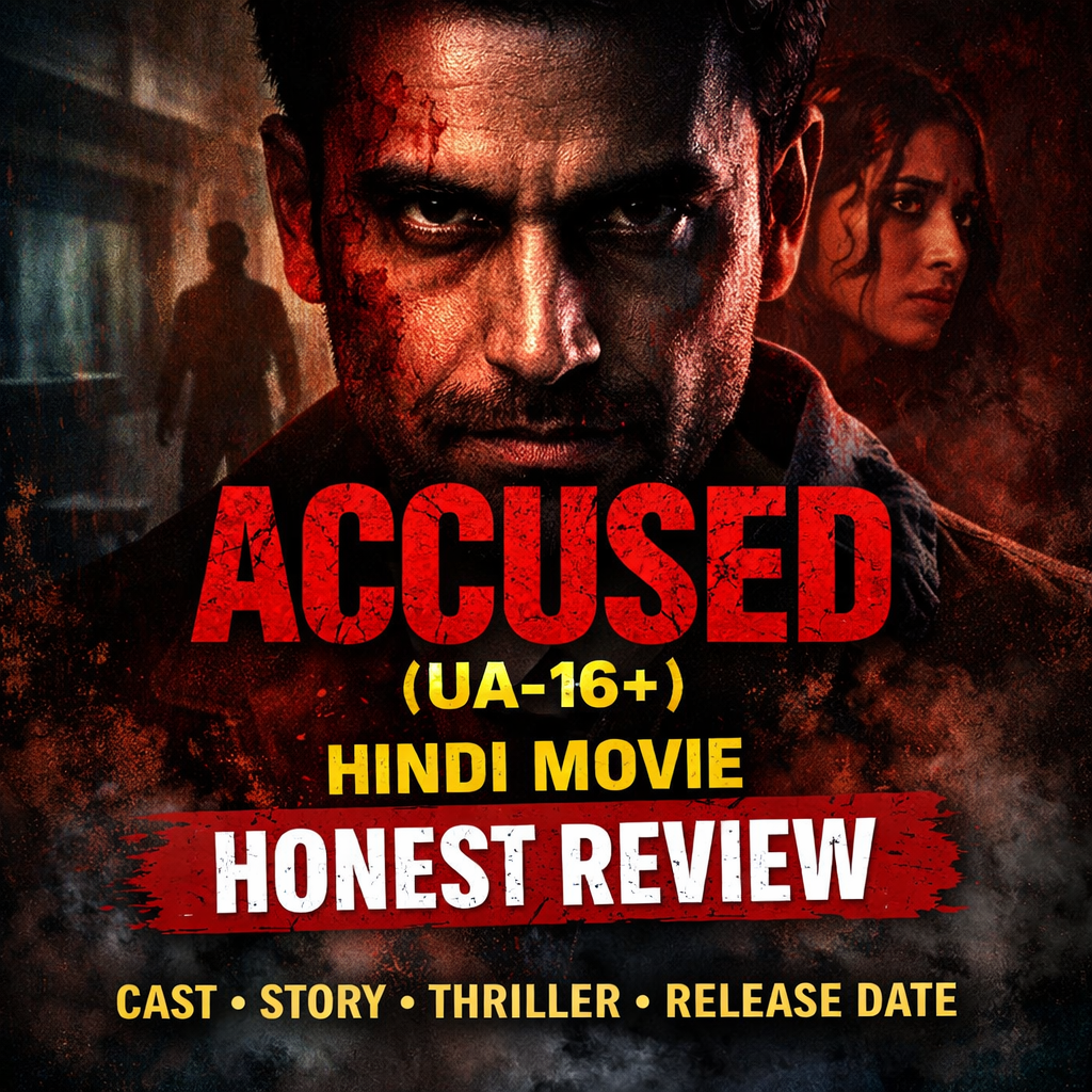 Accused (UA-16+) Hindi psychological thriller movie honest review – cast, story, release details, expectations aur kya yeh film dekhne layak hai ya nahi.
