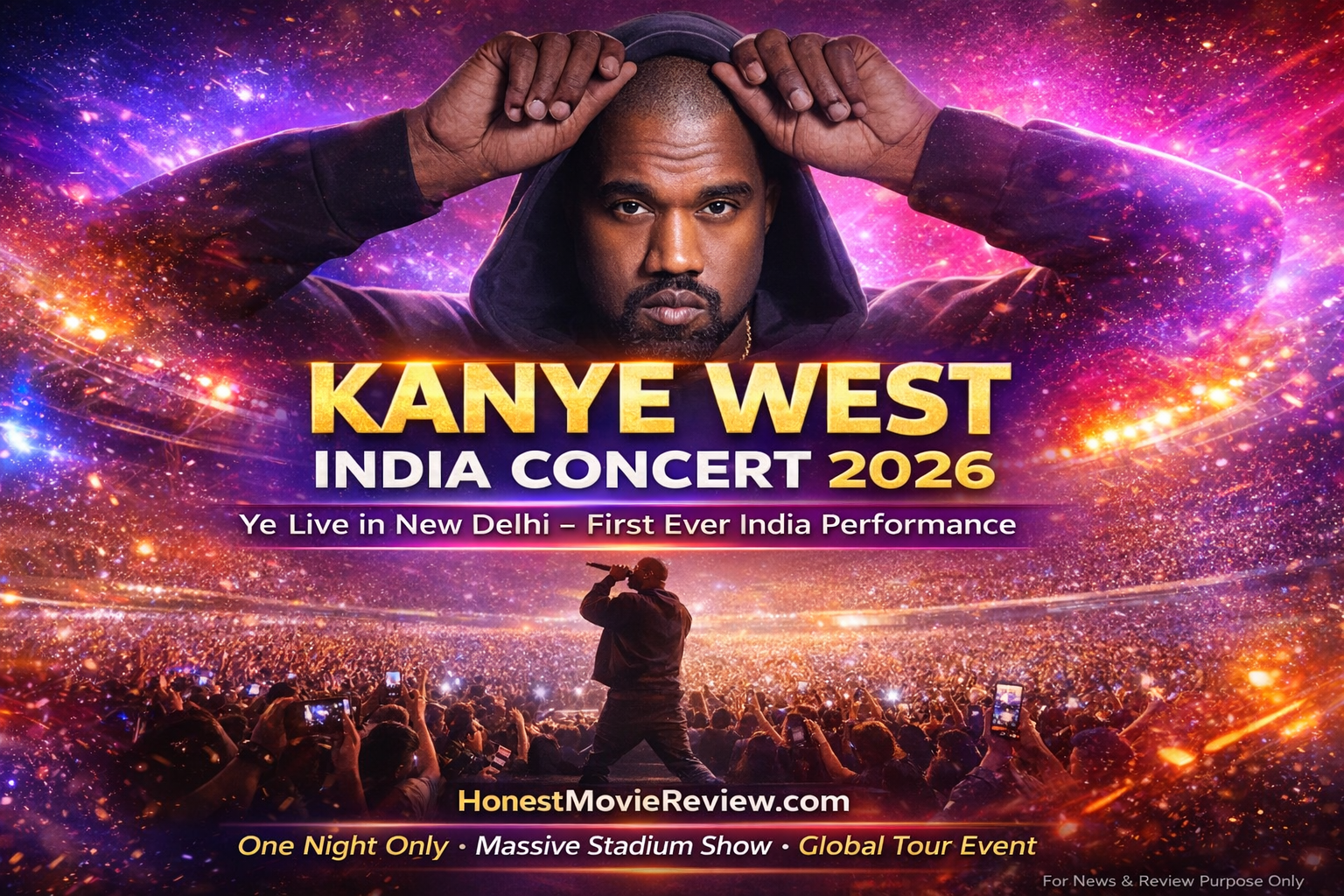 Kanye West India Concert 2026 Delhi live performance